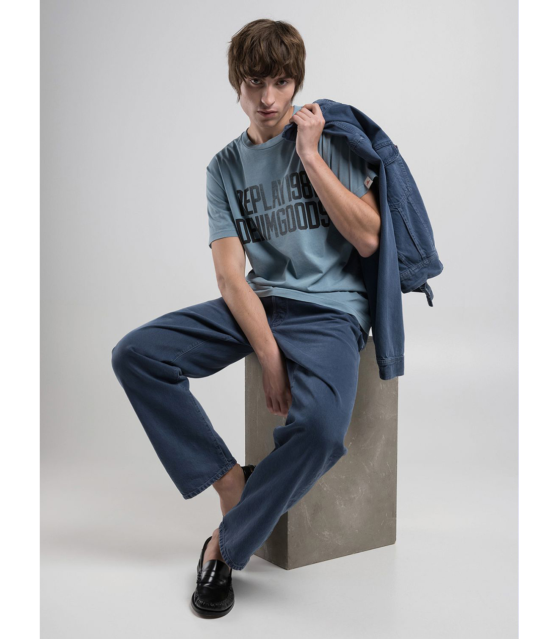 9Z1 ECO PLUS コンフォートストレートフィットデニム（セットアップモデル） 詳細画像 ネイビーパウダー 4